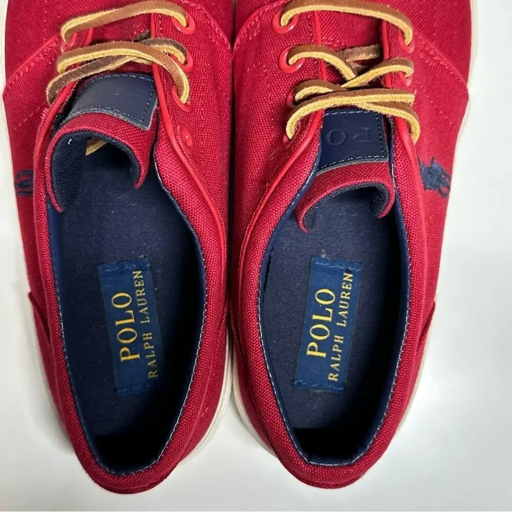Polo Ralph Lauren | Faxon Low Boat Shoes | Burgundy Red | Men’s Size 7